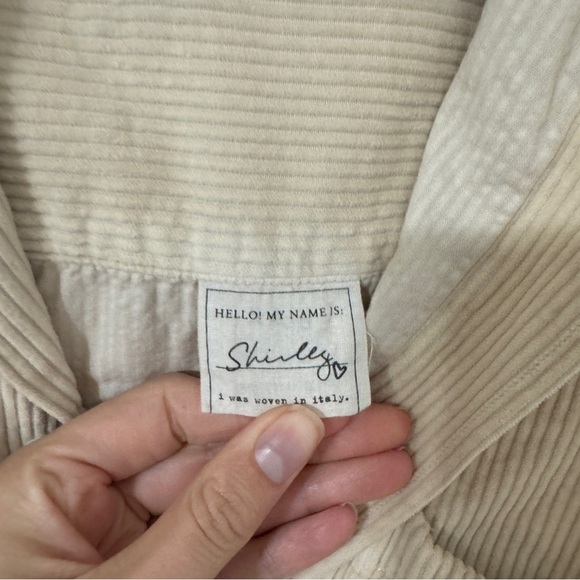 FRANK & EILEEN Shirley Oversized Button-Up Shirt in Vintage White Size XS - Picture 7 of 11